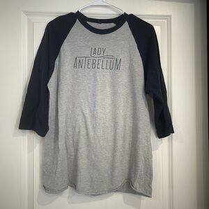 Navy and Gray 3/4 Sleeve Tee